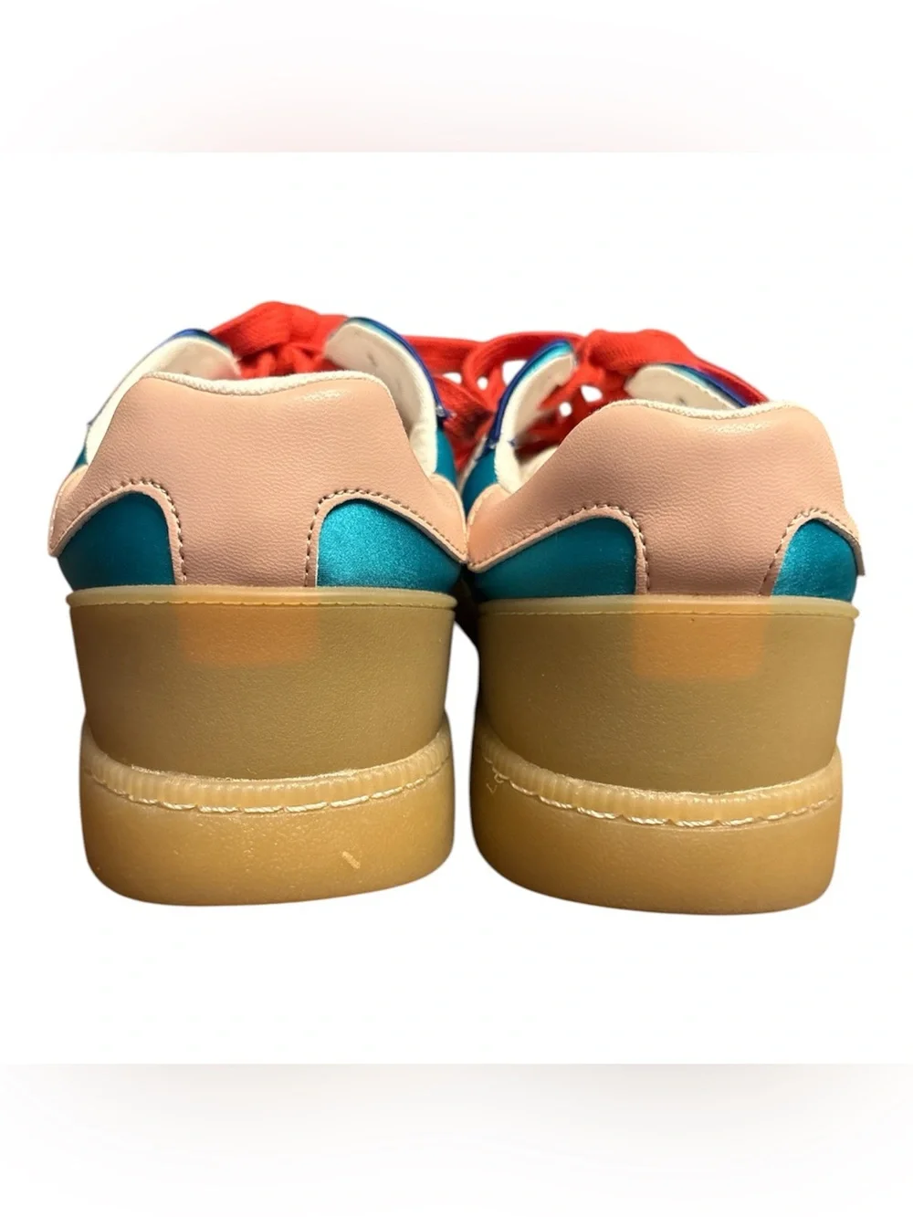 Mia Vesta Sneaker retro teak, green, red Women's Size 9.5